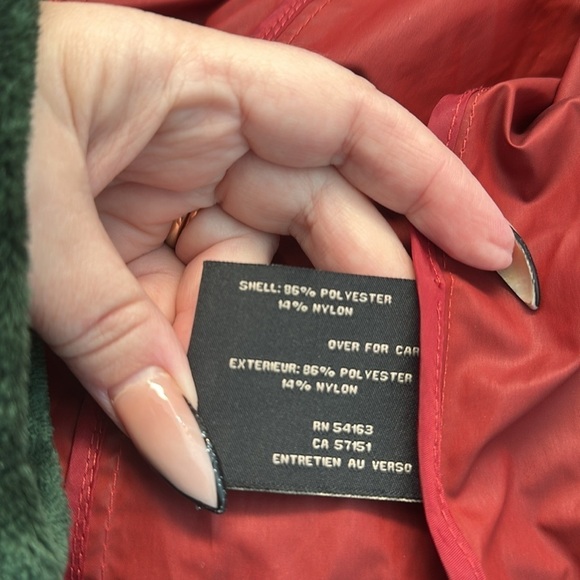 Cole Haan Womens Back Bow Packable Hooded Rain Jacket - Picture 7 of 8